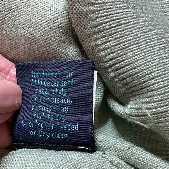 FACONNABLE Silk Cotton Cashmere Blend Long Sleeve V-Neck Pullover Sweater Sz XXL - Picture 9 of 11